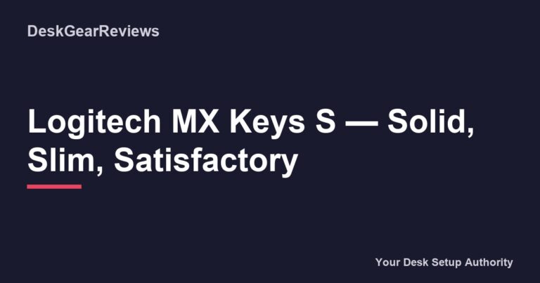 205 Logitech Mx Keys S Keyboard