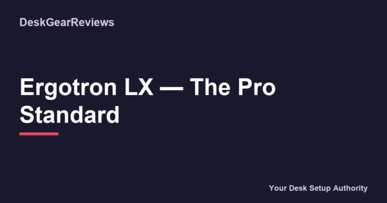 Ergotron Lx The Pro Standard