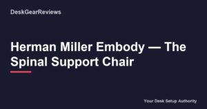 Herman Miller Embody β The Spinal Support Chair