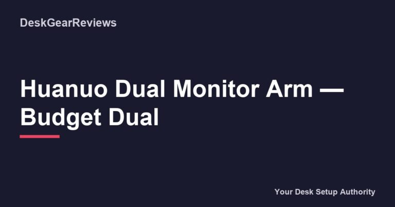Huanuo Dual Monitor Arm Budget Dual