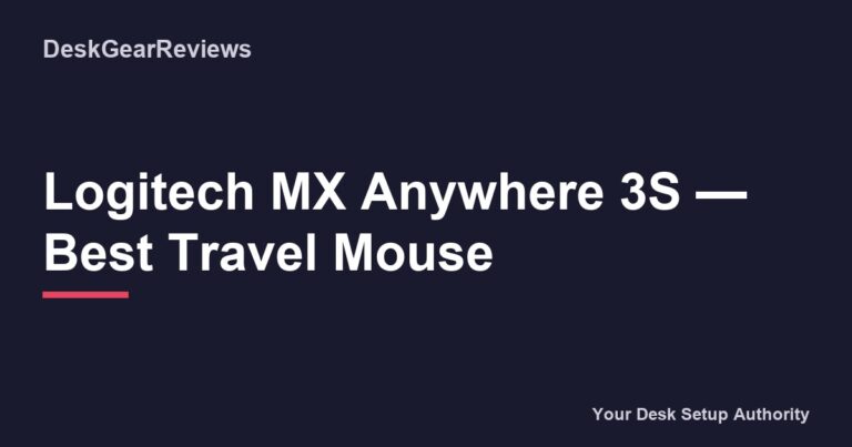 Logitech Mx Anywhere 3S Best Travel Mouse