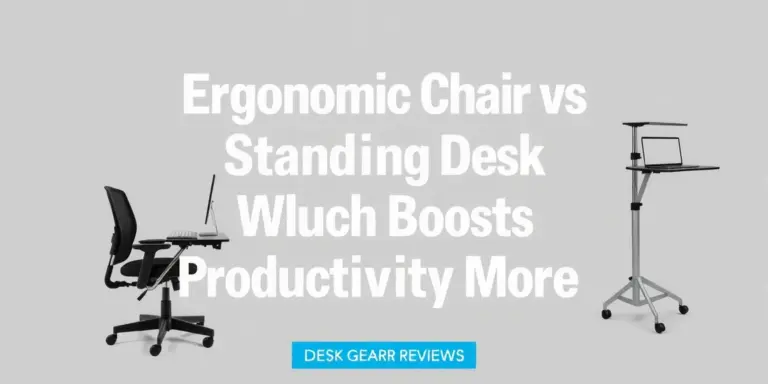 Ergonomic Chair vs Standing Desk: Which Setup Boosts Productivity More - deskgearreviews