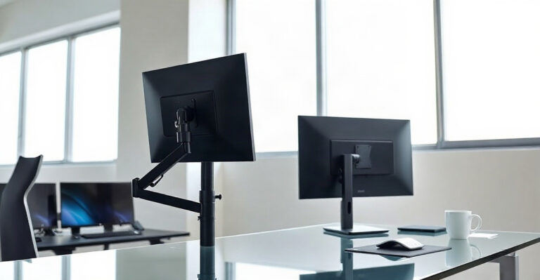 Illustration for Dual Monitor Arm vs C-Clamp Mounts: 7 Crucial Differences for 2026 Setup